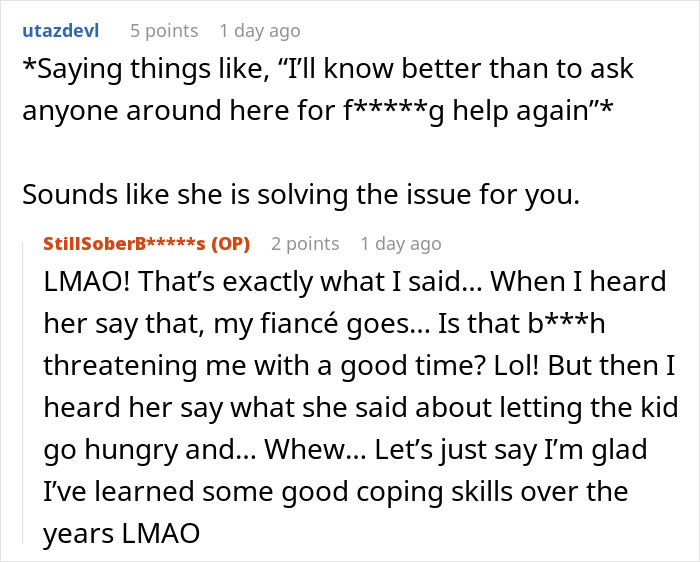 Reddit user discusses refusing to lend money to a grifter neighbor who accuses them of starving her baby.