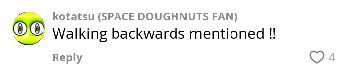 Comment on a social media post showing a green smiley face avatar and text discussing weird habits that might improve mental and physical health.