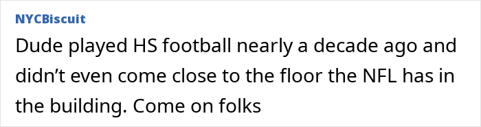 Comment from NYCButcuit discussing a former high school football player unrelated to the Manhattan massacre motive note. - 20