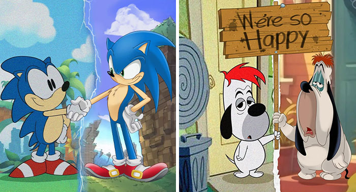 This Artist Shows How Beloved Characters Have Evolved Over Time (24 Pics)