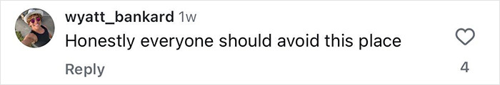 Comment by user wyatt_bankard expressing that everyone should avoid the place, related to Florida surfer headbutted by flying shark video.