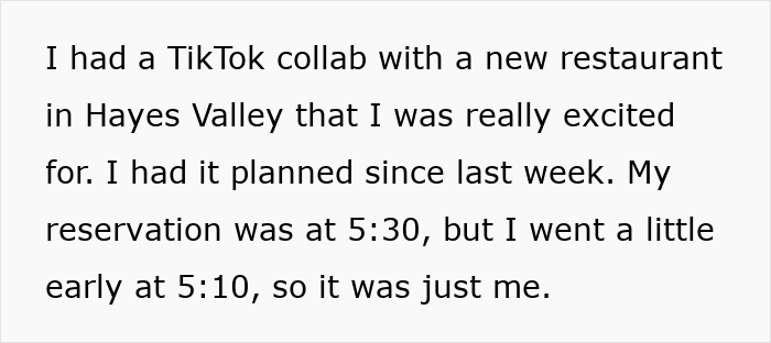 Text from a micro-influencer describing a planned TikTok collaboration with a restaurant in Hayes Valley. - 3
