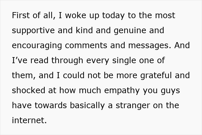 Supportive and kind messages online after restaurant disrespected micro-influencer, showing empathy from strangers on the internet.
