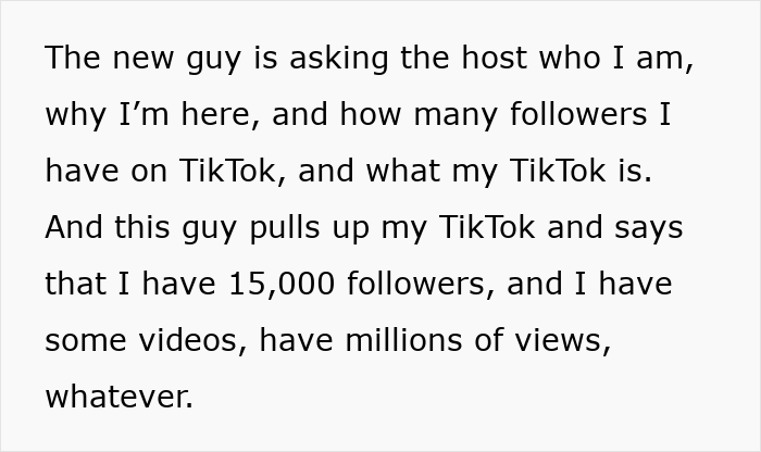 Text excerpt detailing a micro-influencer describing a restaurant encounter before being disrespected online. - 8