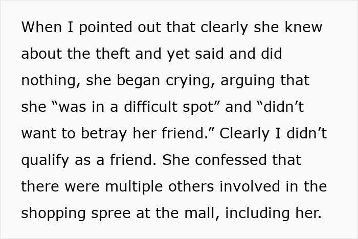 Alt text: Pregnant woman gets revenge after friend’s guest steals during a shopping spree at the mall. - 36