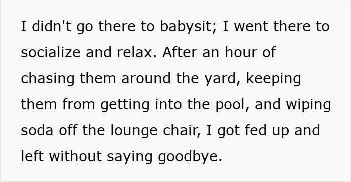 Woman Brings Wine And A Gift To A Party, Is Expected To Babysit Without Warning - 4