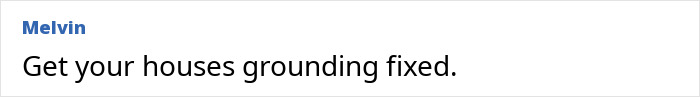 Text message on a phone screen reading Get your houses grounding fixed, warning about lightning safety inside the house. Text message on a phone screen reading Get your houses grounding fixed, warning about lightning safety inside the house.