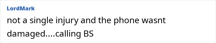 Comment about teen zapped by lightning inside house while using phone, expressing doubt about injury and phone damage. Comment about teen zapped by lightning inside house while using phone, expressing doubt about injury and phone damage.