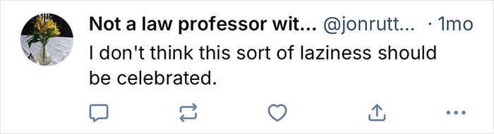 Tweet text on screen criticizing laziness, shown on a mobile device with Twitter interface. - 19