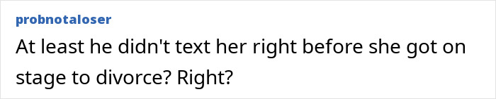 Text post with user probnotaloser's comment about a breakup, related to Katy Perry and Orlando Bloom silence on breakup. Text post with user probnotaloser's comment about a breakup, related to Katy Perry and Orlando Bloom silence on breakup.