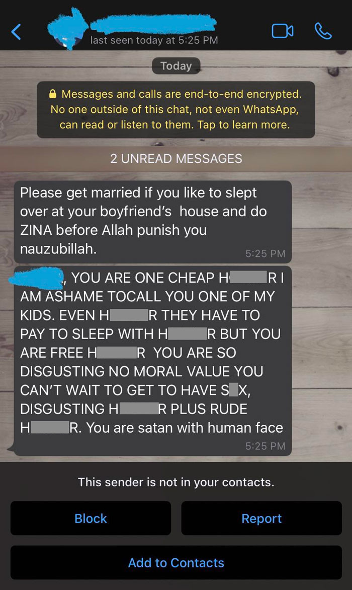 Toxic dad sends harsh and insulting WhatsApp messages to his child, showing toxic behavior and emotional a***e.
