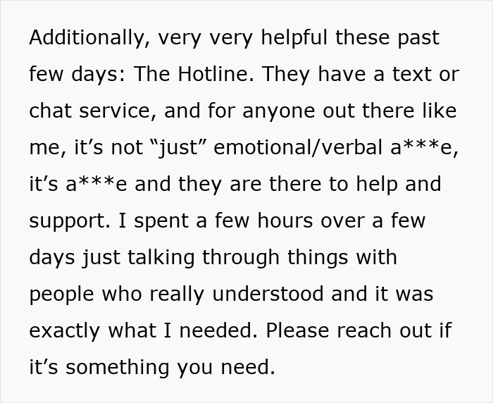 Text about woman leaving manipulative husband with help of internet support and emotional guidance hotline. - 47