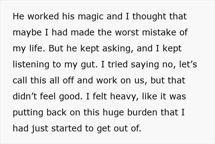 Text excerpt showing a woman describing her struggle leaving a manipulative husband with the help of the internet. - 69