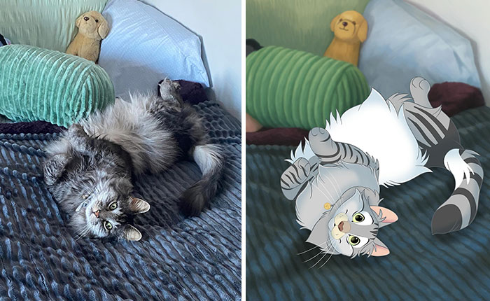 22 Pet Portraits That Got Reanimated To Look Like They Belong In Disney, By This Artist (New Pics)