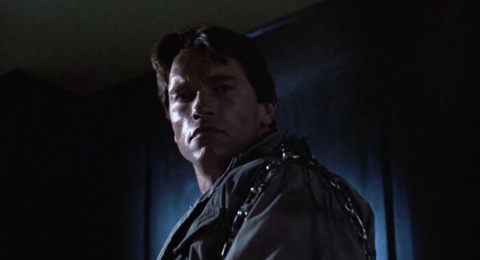 Arnold Schwarzenegger portraying an iconic villain in a dark scene, relating to actors who became memorable villains instead.