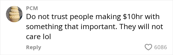 Comment on social media discussing skepticism about a travel hack involving shipping clothes to a hotel to avoid luggage fees.