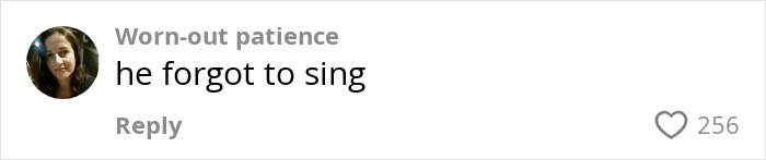 Comment on Justin Timberlake&rsquo;s Romania show, expressing disappointment about him forgetting to sing, with 256 likes.