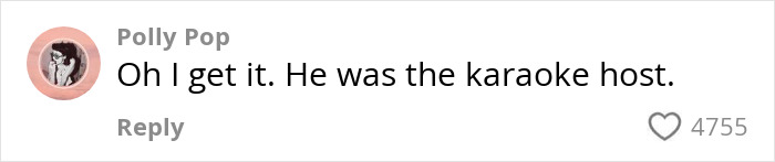 Comment on social media post saying he was the karaoke host, related to Justin Timberlake&rsquo;s embarrassing Romania show viral incident.