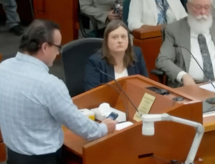 Courtroom scene showing Idaho massacre victim Kaylee Goncalves' sister delivering a powerful statement at trial. - 13