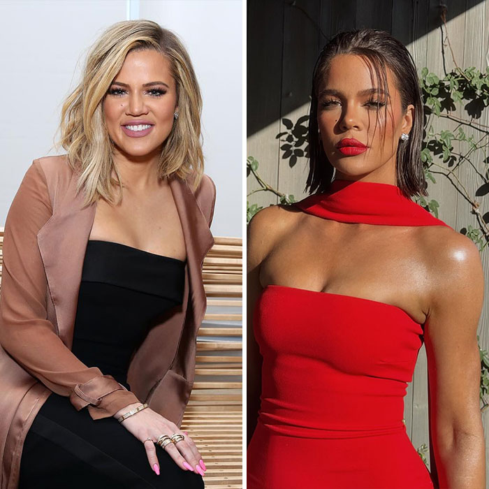 Khlo&eacute; Kardashian in stylish outfits showcasing her look, related to cosmetic procedures she&rsquo;s had done so far