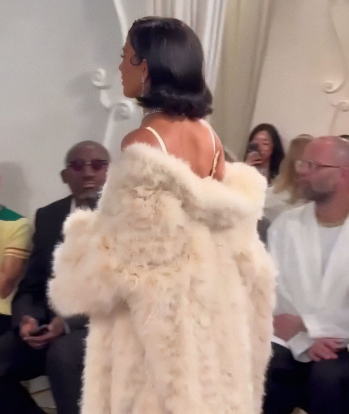 Kim Kardashian in a white fur coat walking the runway at Paris Fashion Week 2025 amid constipated walk comments. Kim Kardashian in a white fur coat walking the runway at Paris Fashion Week 2025 amid constipated walk comments.