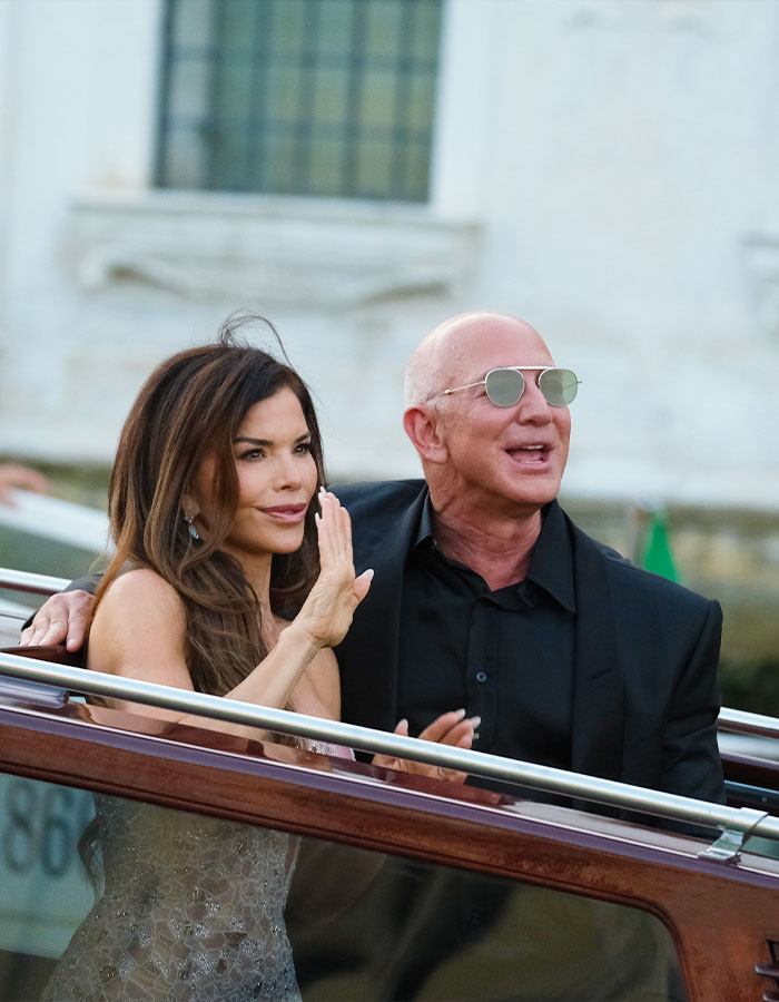 Lauren S&aacute;nchez in a stylish outfit during her first outing since wedding, sparking wild reactions from onlookers.