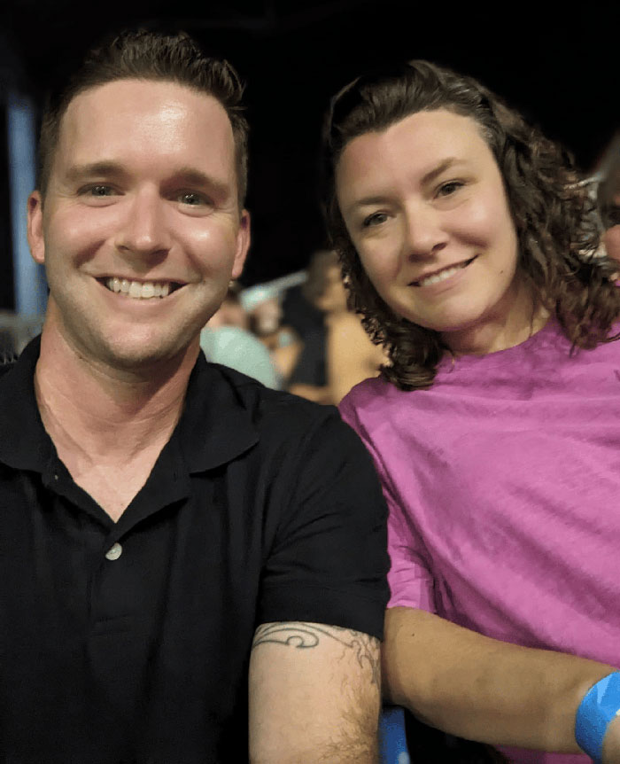 Two people smiling at the camera, representing the Virginia councilman involved in the horrifying attack incident.