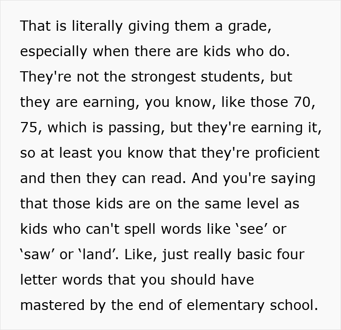 Alt text: Excerpt discussing literacy proficiency and concerns about basic reading skills in students amid literacy crisis warnings by US teachers