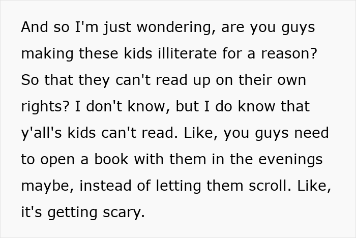 Alt text: Concerned US teachers highlight literacy crisis as many kids struggle to read and need more evening book reading.