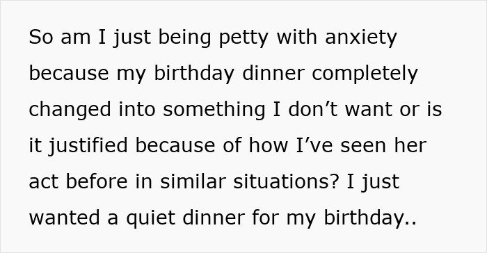 Woman Worried Her “Loud” SIL Will Ruin Her Birthday Dinner, Gets A Surprising Twist