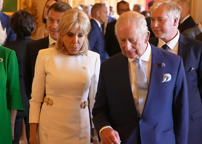 Brigitte Macron speaking with others during France visit, lip reader reveals words to Kate Middleton with reactions. Brigitte Macron speaking with others during France visit, lip reader reveals words to Kate Middleton with reactions.
