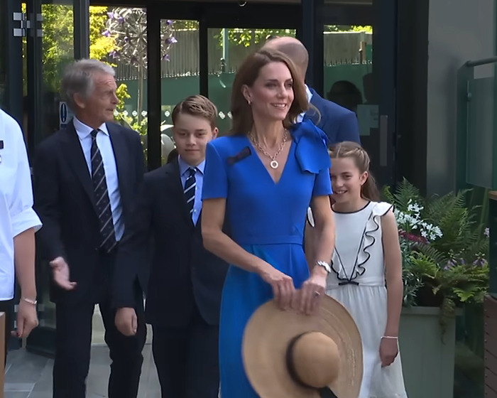 British royalty attending Wimbledon final, with Matthew McConaughey praised as gentleman for his respectful gesture.
