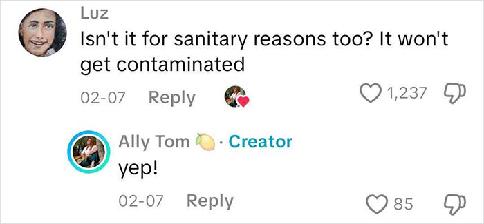 Screenshot of a conversation discussing European pharmacies and sanitary reasons for not using bottles like in the U.S. Screenshot of a conversation discussing European pharmacies and sanitary reasons for not using bottles like in the U.S.