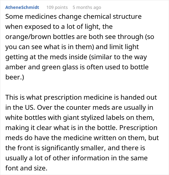 Pharmacy discussion on how European pharmacies don’t use bottles like in the U.S., highlighting differences in medication packaging. Pharmacy discussion on how European pharmacies don’t use bottles like in the U.S., highlighting differences in medication packaging.