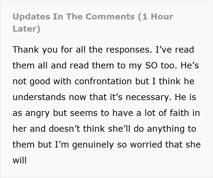 Text update about family drama involving an entitled grandma stealing grandson&rsquo;s ashes and causing conflict.