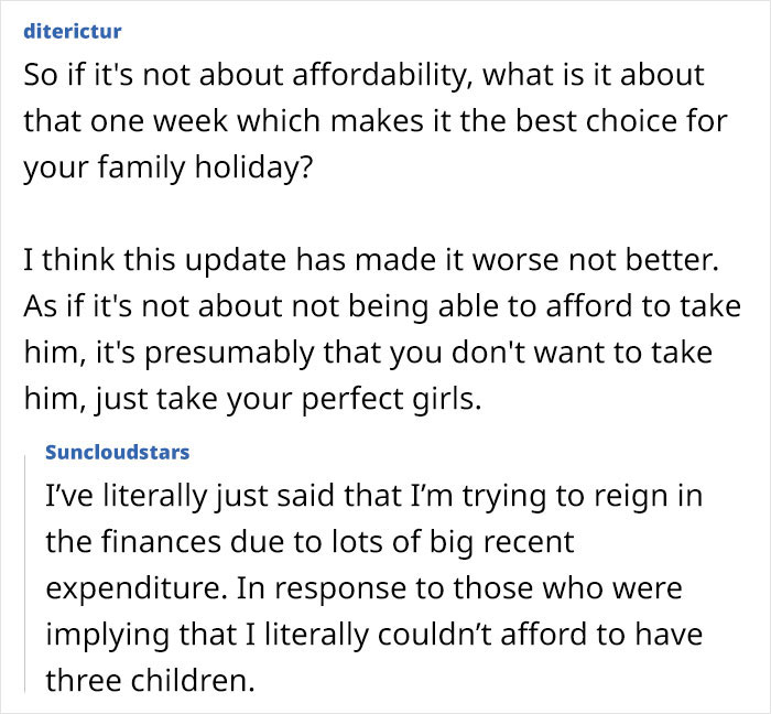 Mom Weighs Leaving One Child Out Of Vacation As Budget Only Covers Two Of Her Three Kids - 18
