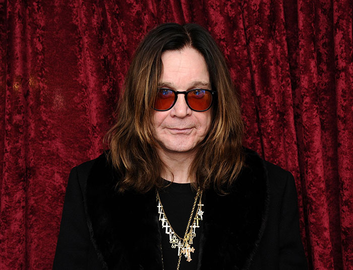 Rock star with long hair and sunglasses posing against a red curtain, representing stars we've lost this year.