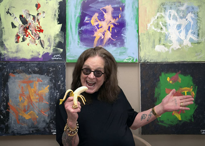 "That's Metal ASF": Ozzy Osbourne Teams Up With Chimps To Create Abstract Art For A Noble Cause