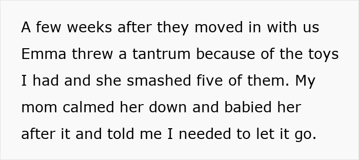 Text showing a bio son neglected by parents who favor adopted kids, illustrating family tension and lack of apology. - 6