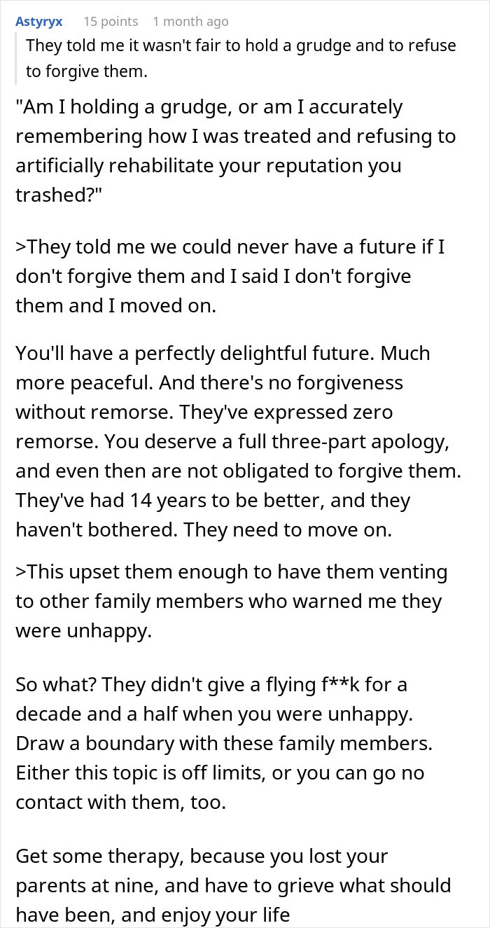 Screenshot of a Reddit post discussing parents treating their bio son like trash while favoring adopted kids and begging for forgiveness. - 43
