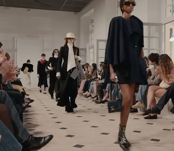 Models walking the runway showcasing viral celebrity looks at Paris Fashion Week 2025 with stylish and bold outfits. Models walking the runway showcasing viral celebrity looks at Paris Fashion Week 2025 with stylish and bold outfits.