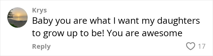 Comment praising Ilona Maher’s response to Kate Moss quote, showing fans love and support on social media post. - 8