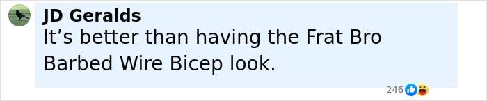 Comment about the tramp stamp tattoo trend, referencing pop culture and humor in a casual online discussion. Comment about the tramp stamp tattoo trend, referencing pop culture and humor in a casual online discussion.