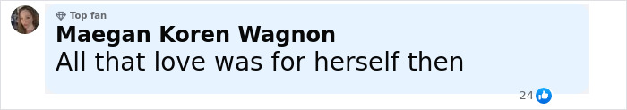 Comment from Maegan Koren Wagnon criticizing a mother after baby passed away from being left in car during lip filler appointment. Comment from Maegan Koren Wagnon criticizing a mother after baby passed away from being left in car during lip filler appointment.