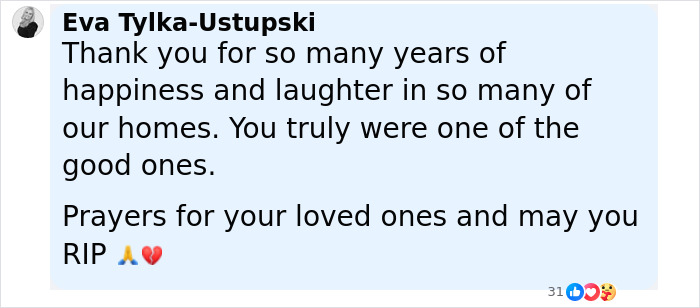 Comment expressing gratitude and prayers following the second victim revealed in tragic accident involving Malcolm-Jamal Warner