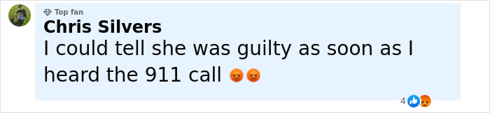 Comment by Chris Silvers expressing belief in Shannon Price’s guilt after hearing the 911 call related to Gary Coleman case. Comment by Chris Silvers expressing belief in Shannon Price’s guilt after hearing the 911 call related to Gary Coleman case.