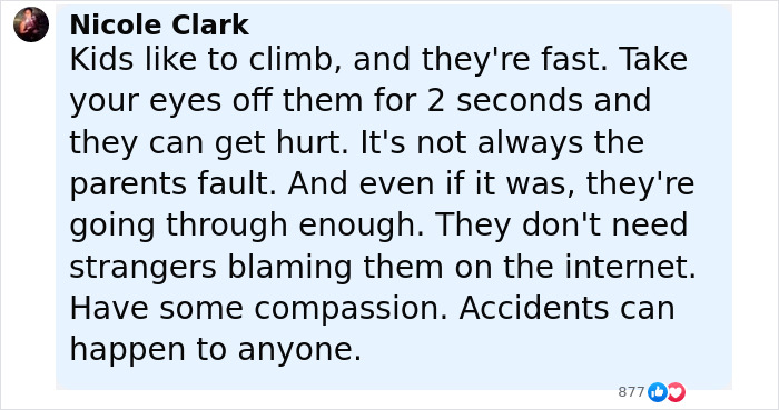 Screenshot of a social media comment emphasizing compassion while discussing a viral rumor about a dad saving daughter on cruise ship.