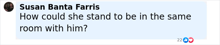 Screenshot of a social media comment questioning how Isla Fisher could be in the same room with Sacha Baron Cohen. - 24