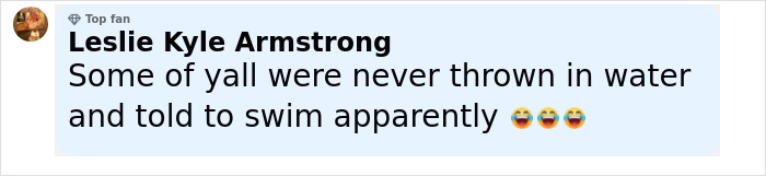 Comment by Leslie Kyle Armstrong criticizing the dad who throws 7-year-old son off cliff to face fears.