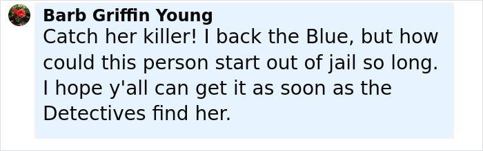 User comment expressing frustration about a jail release related to 7-Eleven employee case update from police.